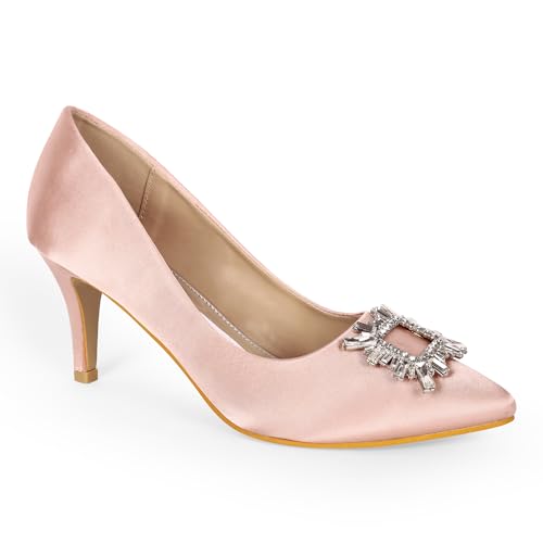 Image of Lino Perros Womens Lino Perros Crystal Broach Pumps Heeled Sandal
