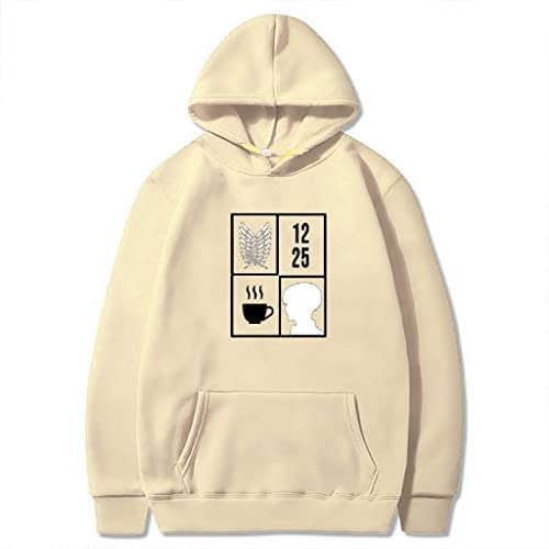 Attack on Titan Sweat à Capuche Shingeki no Kyojin Anime Eren Levi Ackerman Armin Pull AOT Manga Sweatshirt SNK Scouting Légion Hoodies Cosplay Manches Longues Costume Vêtements Top Unisexe (09,S) Cover