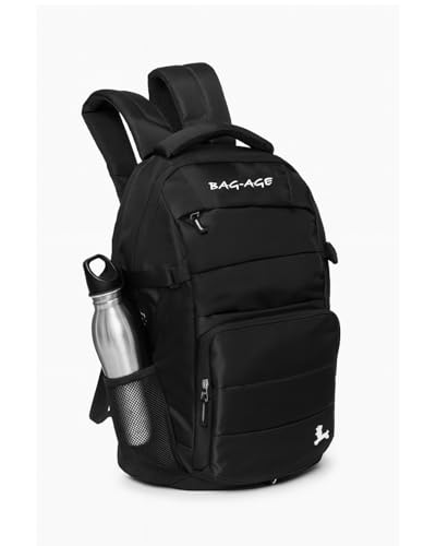 Image of Bag-Age 9157 30L Laptop Backpack for Men & Women | Water Resistant Travel & Office Bag | Padded Shoulder Straps | Multiple Compartments | School, College, Work & Travel Backpack