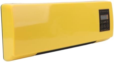 Conditioner, Cooling & Heating, Tabletop Placement & Wall Mounted & Portable AC with Remote Control, 1-6 Hours Timer, 16-40°C Temp Control, Low Energy Consumption, Yellow (UK
