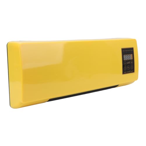 Conditioner, Cooling & Heating, Tabletop Placement & Wall Mounted & Portable AC with Remote Control, 1-6 Hours Timer, 16-40°C Temp Control, Low Energy Consumption, Yellow (UK