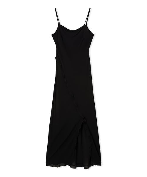 FRAY I.D レーヨンシフォンラッフルプリントキャミワンピ アイボリー 美品 FRAY I.D｜レーヨンシフォンラッフルプリントキャミワンピ