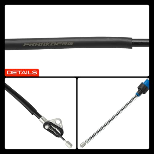 Frankberg Feststellbremse Seilzug Trommelbremse Hinten Links Kompatibel mit Charade VIII 1.3L 2011-2024 Yaris P9 1.0L-1.8L 2005-2012 Replace# 464300D050