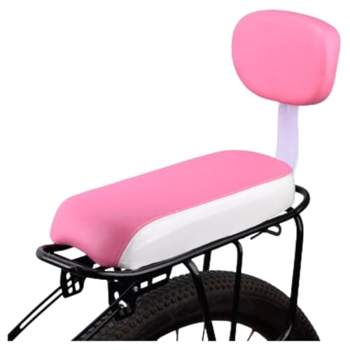 KIEHUA 自転車後部座席 背もたれ付き マウンテンバイク 子供用 快適なシートクッション アームレスト マルチカラー 自転車アクセサリー (ピンク)