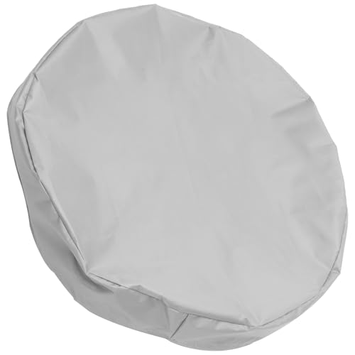 CIYODO Housse de Protection Oxford pour Seau Extérieur Couvercle Imperméable Anti-poussière et Protecteur pour Tonneau de Pluie Accessoire Étanche pour Récipient de Stockage Gris
