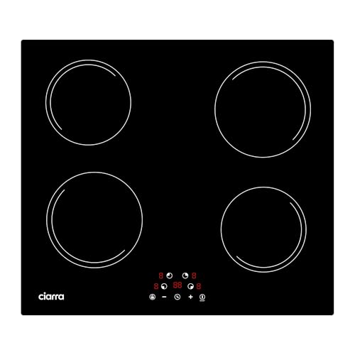 CIARRA Piano Cottura Induzione, Piastra Induzione 4 Fuochi con Sicurezza Bambini, Controllo Touch,...