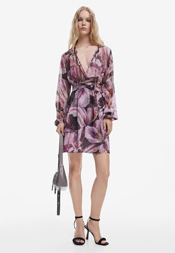 Desigual Women's Flowy Orchid Dress2