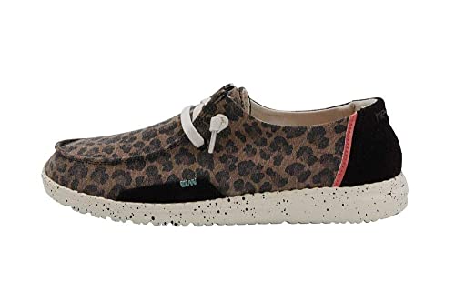 Image of HEYDUDE Women's Wendy Chambray | Women's Shoes | Women's Lace Up Loafers | Comfortable & Light-Weight
