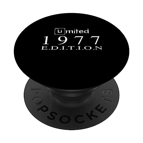Edición limitada 1977 Cumpleaños 1977 Vintage 1977 PopSockets PopGrip Intercambiable