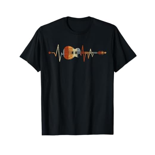 Camisas de guitarra - Guitarrista De Latidos Del Corazón Guitarra Camiseta Unisex-Adultos Black S Musical T-Shirt