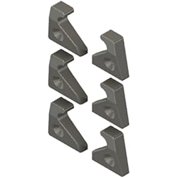 Persianas Garrido Garras de sujeción adecuadas para Velux Rolo ZOZ 137, 6 unidades, color a elegir (plata)