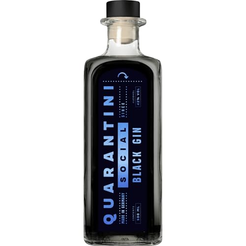 Quarantini Black Gin VEGAN Deutschland inkl. FeinWert E-Book (1 x 0.5 l)