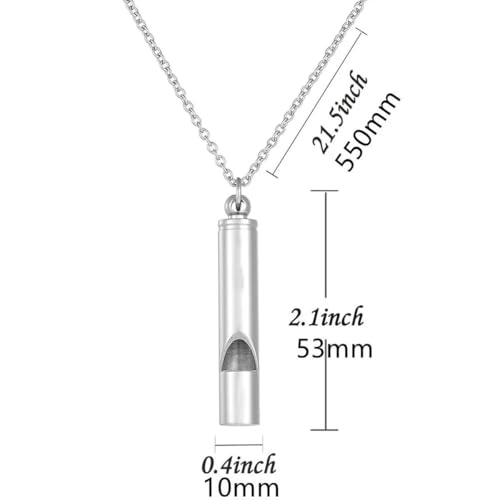 Colgante silbato de acero inoxidable miniatura 4