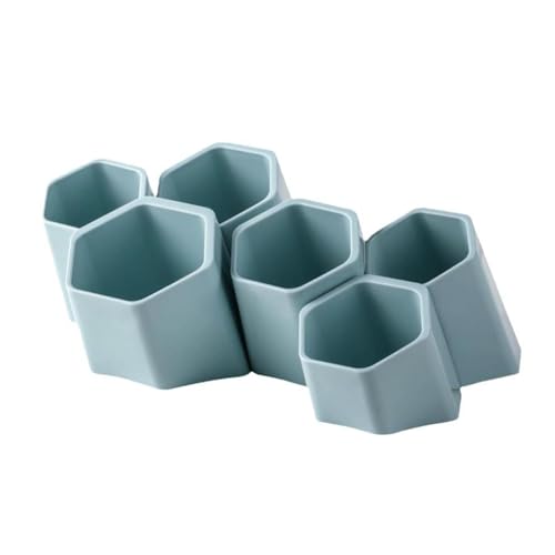 Organiseur de bureau multifonction 6 compartiments pour ranger stylos et pinceaux