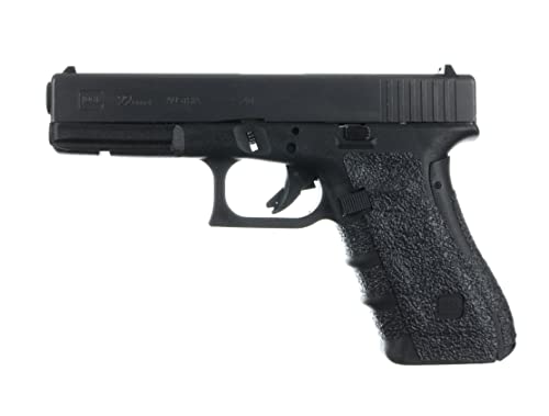 TALON Grips Bundle Adhesive Grip and Slide Grip Compatible with Glock 17, 19X, 22, 24, 31, 34, 35, 37 - Rubber, Black (Gen 5 Large Backstrap)