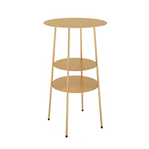 Table basse en métal doré élégante et durable 40x40 cm