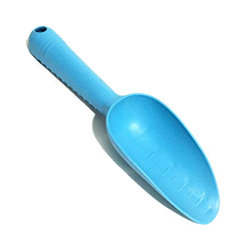 shaoyanger Plastic Loose Soil Spade Plant Shovels Flowers Vegetable Planting Weeding Sowing Sturdy Anti Slip Handle Home Gardening Tool Supply (Blue)