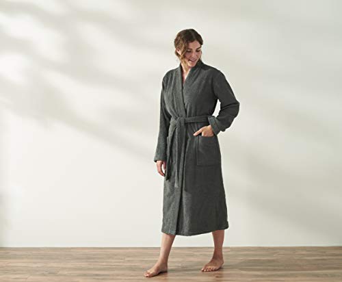 Coyuchi Unisex Air Weight Robe - 100% Organic Cotton Relaxed Bathrobe4