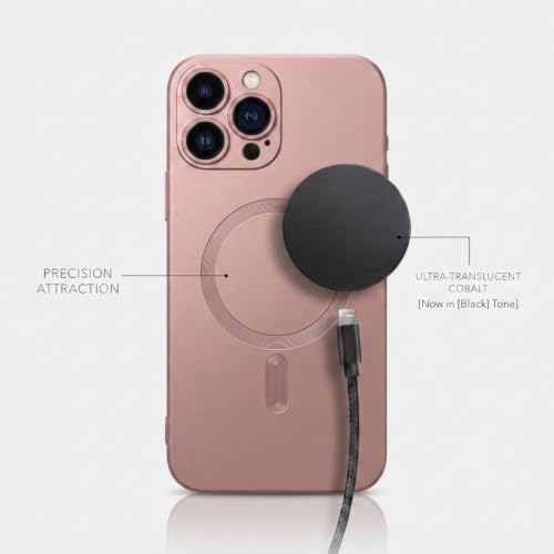 Image of amazon basics Premium Mag-Safe Case for iPhone 15 Pro Max | Shockproof & Anti-Scratch Cover | Soft Silicone with Wireless Charging | Camera Lens Guard - Rose Gold