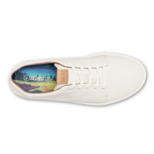 Image of OluKai Wailea Women's Golf Shoes, Spikeless Golf Shoes, Supple Full-Grain Leather & Contoured Footbed, Waterproof & Stain-Resistant