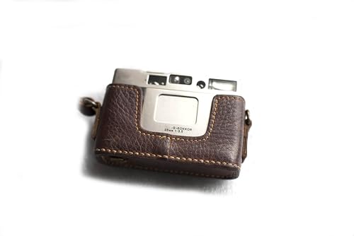 Sac à Main Minolta TC-1 Étui Cuir Véritable Fait Main Haute Protection Brun