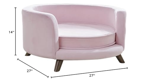 Enchanted Home Pet Rosie Sofa – Blush Pink Medium, Small
