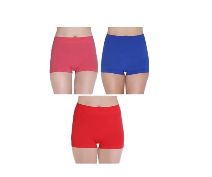 Women's Seamless Boyshort Panties | Nylon Spandex Stretch Fabric | No Show Full Coverage Shorts for Women | Smooth Lightweight Comfortable Everyday Wear (Pack of 1)-picture-17