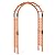 Moccha 7.7 FT Garden Arbor, 93" Wood Arbor Trellis for Climbing Plants, Rose, Ivy, Outdoor Archway Pergola, Solid Wood Backdrop Stand, Garden Arch for Lawn Patio Bridal Party Pathway Ceremony Wedding