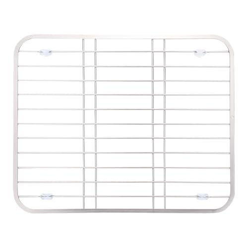 EXQUIMEUBLE ステンレス製多機能水切りラック 耐久性 滑り止め設計 キッチンシンク用 食器収納 調理器具乾燥に 省スペース収納