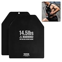 VEVOR Gewichtswestenplatten, 14,5 LB Paare, Gewichtsplatten aus Stahl, konturierte ergonomische Passform – WODs, Zusatzgewicht für Gewichtswesten, für Krafttraining, Laufen, intensives Training