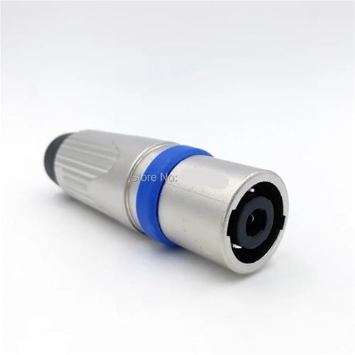 Conector Speakon hembra metálico de 4 pines para una transmisión estable en amplificadores