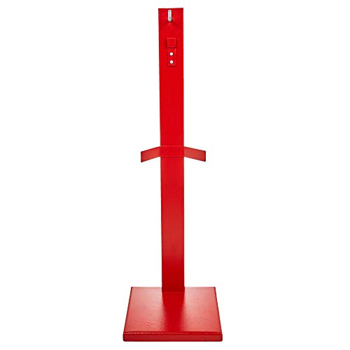 Grupo Cano Lopera - Soporte para Extintores de Polvo Seco y CO2 - Soporte de Pie con Base Cuadrada 25,21 x 82,5 cm - En Acero - Color Rojo Cover