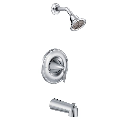 Moen Eva Chrome Posi-Temp Tub And Shower Trim Kit, Valve Required, T2133 #TOP5
