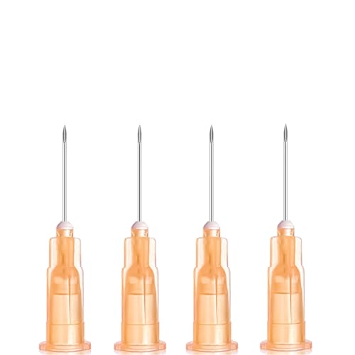 100PCS 25 Gague 5/8 Inch Luer Lock Needle Industrial Accessories, for Refilling Liquid, Inks, Livestock, Lab and Industry