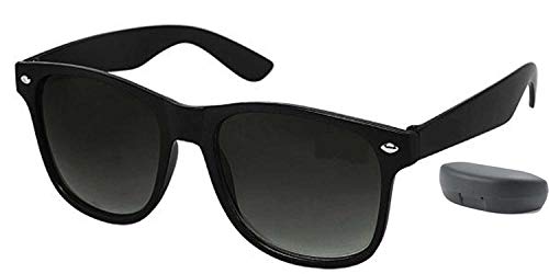 Image of Y&S Unisex UV Protected Sunglasses For Mens Womens In Black And Silver Combo Of 2 Man Woman Sun glasses Goggles Set (IHU8-8MXB-5W1K)