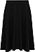 Produktbild WearAll - Damen Übergröße Einfarbig Ausgestellt Skater Mini-Rock - Schwarz - 50-52