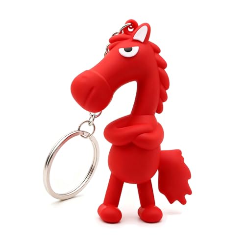 FAOYUDAWEI 2026 Year of Horse Mascot Keychain, Chinese New Year