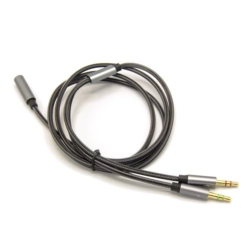 Cable adaptador divisor de audio 3.5mm para PC y Laptop miniatura 6