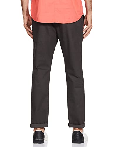 Image of Marks & Spencer Mens Solid Mid Rise Slim Fit Chinos