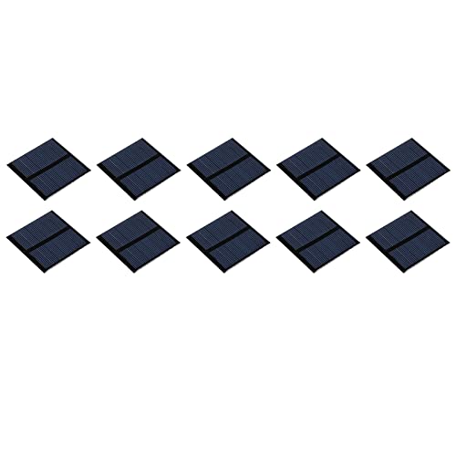 Sourcing Map Mini Pannello Solare Cella 0,5 V 160 MA 0,08 W 53 Mm X 18 Mm Per Progetti Di Energia Elettrica Fai Da Te Confezione Da 5