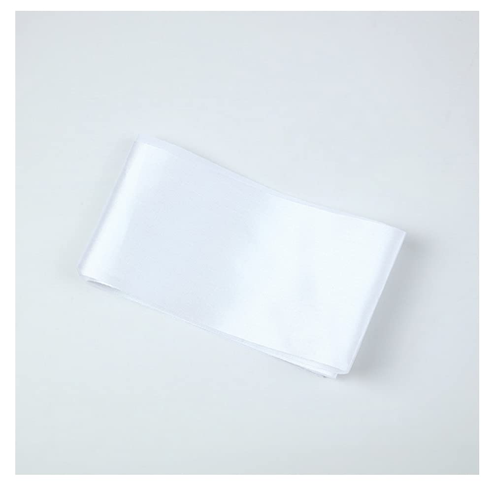 DJDZ 4er-Pack Weiße Satin-Schärpen – 90x10 Cm, Blanko Zum Selbstgestalten, Für Hochzeiten & Partys