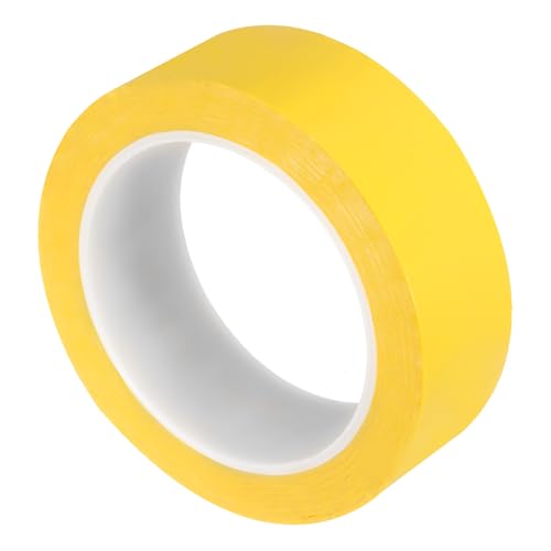 Image of uxcell 1 Rolls Yellow 1.38 Inch x 72 Yards Polyester Film Electrical Tape PET Tape High Temperature Heat Resistant Tape for Transformer Motor Wire 5S Positioning Logo,35mm x 66m