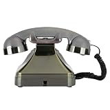 Erchineko Vintage Telefon Stacjonarny Antyczny Brąz Wysoka rozdzielczość Zadzwoń Duży Przycisk z Okablowaniem Materiał ABS Telefon Domowy