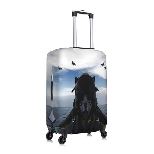 Awesome Fighter Pilot Luggage Cover for Suitcase, Suitcase Cover Protector Fit 22-24 Inch Luggage Travel Accessories, M3