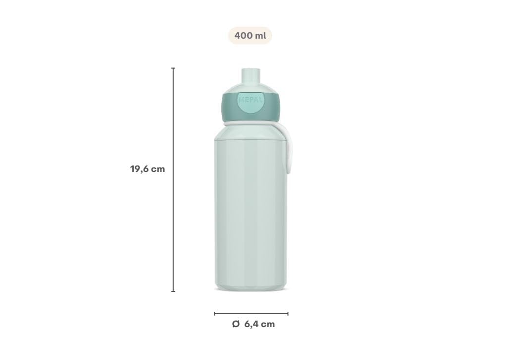 Mepal - Botella para Beber Campus Pop-up - Botella para Beber - Botella Agua a Prueba de Fugas para la Escuela - Sin BPA y apta para Lavavajillas - 400 ml - Avengers