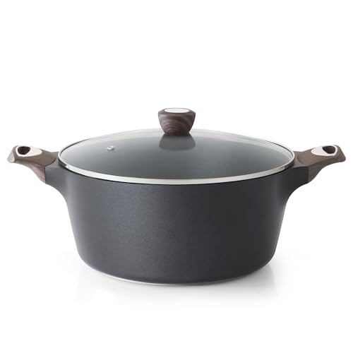 Sensarte Nonstick Stock Pot With Lid, 8.5 Qt