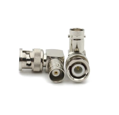 Adaptateur BNC Q9 mâle femelle pour câbles coaxiaux pliés en angle