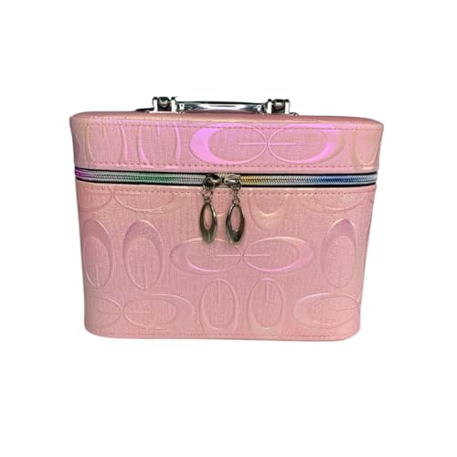 Maleta de Maquiagem Estampa Oval Ruby's (Rosa Claro)