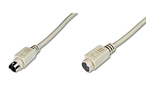 DIGITUS AK-590200-050-E - Cable PS/2 (5 m, Male Connector/Female Connector, 6-p Mini-DIN, 6-p Mini-DIN, Beige, Beige)
