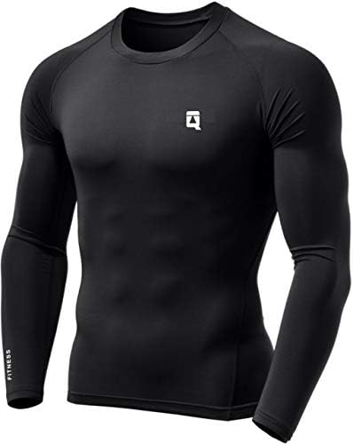 QUADA Polyester Compression Swimming T Shirt Slim Fit Shirt Full Sleevs for Men
